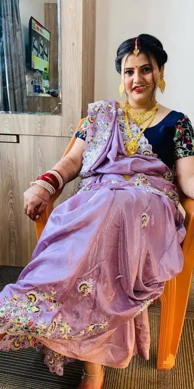 ST 328 Violet Color Vichitra Silk Cotton Embroidery Work Saree Casual, Wedding, Party, Festive, Events Etc. Expected Delivery 4-6 Working Days @1999/- | Bollywood Sarees, Creative Sarees, Designer Sarees, Embroidered Sarees, Ethnic Saree, Modern Digital sarees, Party Wear Sarees, Sarees