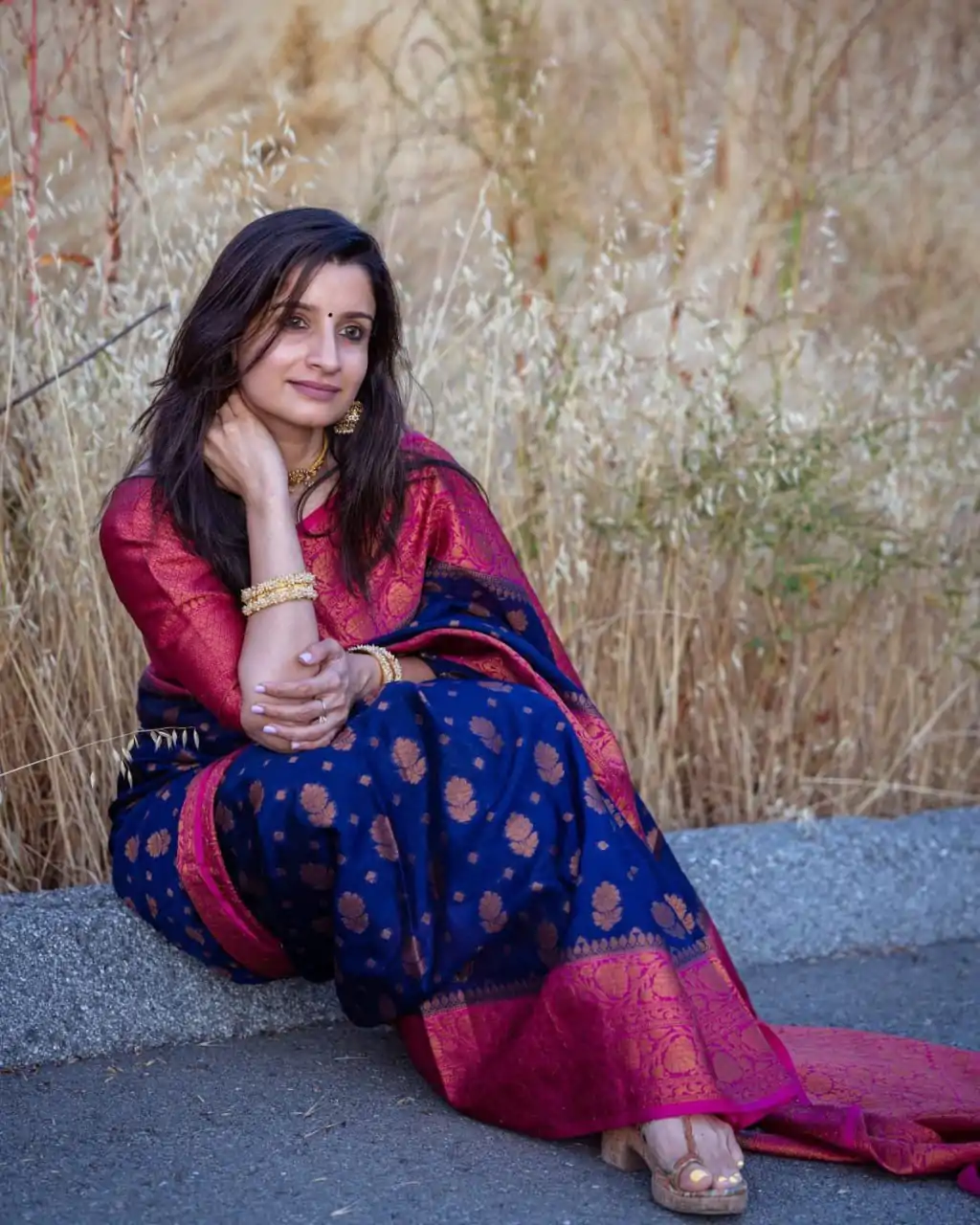 DDF Blue - Violet Color Soft Lichi Silk Ordinary Design Rich Pallu Saree Casual, Party Wear, Events, Festivals Etc. Expected Delivery 4-6 Working Days 1499/ | Bollywood Sarees, Creative Sarees, Designer Sarees, Embroidered Sarees, Ethnic Saree, Modern Digital sarees, Party Wear Sarees, Sarees
