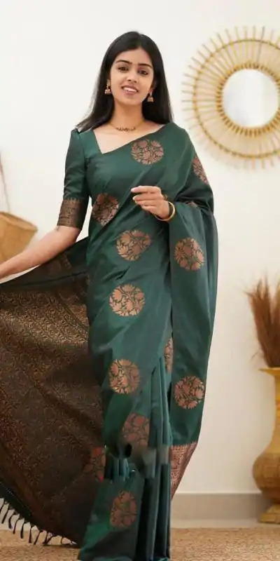 KP 4064 Green Color Soft Lichi Silk Jacquard On All Over Saree Casual, Party Wear, Wedding, Events Etc. Expected Delivery 4-6 Working Days @1249/- | Bollywood Sarees, Creative Sarees, Designer Sarees, Embroidered Sarees, Ethnic Saree, Modern Digital sarees, Party Wear Sarees, Sarees
