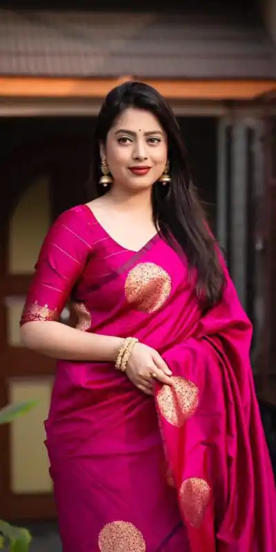 KP 5062 Rani Color Soft Lichi Silk Cloth Rich Pallu Work Saree Casual, Party Wear, Wedding, Events Etc. Expected Delivery 4-6 Working Days @ 1299/- | Bollywood Sarees, Creative Sarees, Designer Sarees, Embroidered Sarees, Ethnic Saree, Modern Digital sarees, Party Wear Sarees, Sarees