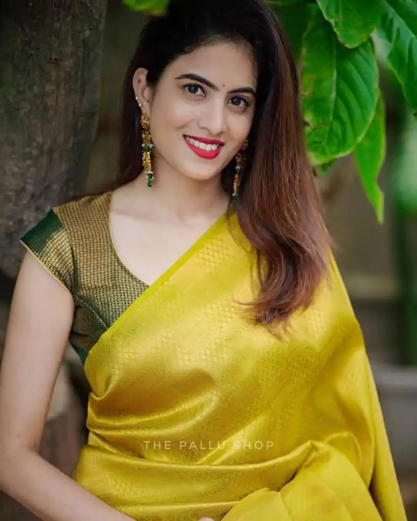 KP 4099 Yellow Color Soft Lichi Silk Cloth Rich Pallu All Over Saree Events Casual, Wedding, Festive, Events Etc. Expected Delivery  4-6 Working Days @1349/- | Bollywood Sarees, Creative Sarees, Designer Sarees, Embroidered Sarees, Ethnic Saree, Modern Digital sarees, Party Wear Sarees, Sarees