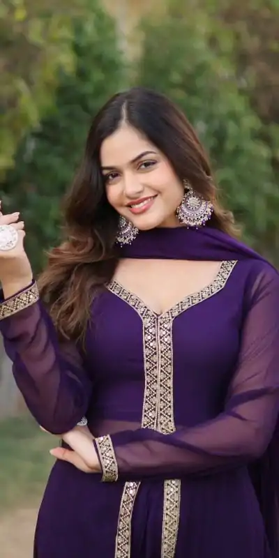 VLM 136 Blue Color Georgette Embroidery Sequence Salwar Suit Wedding, Party, Festive, Events Expected Delivery 4-6 Working Days @ 1699/- Only | Casual Suits, Creative suits, Designer Suits, Party Wear Suits, Salwar suit, Straight Suits