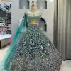 BD 1607 Blue Color Malai Silk Sequins Embroidered Lehenga Choli Casual, Wedding, Festive, Events Expected Delivery 4-6 Working Days @3249/- | Bollywood Lehenga, Creative Lehenga, Designer Lehenga, Embroidered Lehenga, Lehenga, Party Wear Lehenga