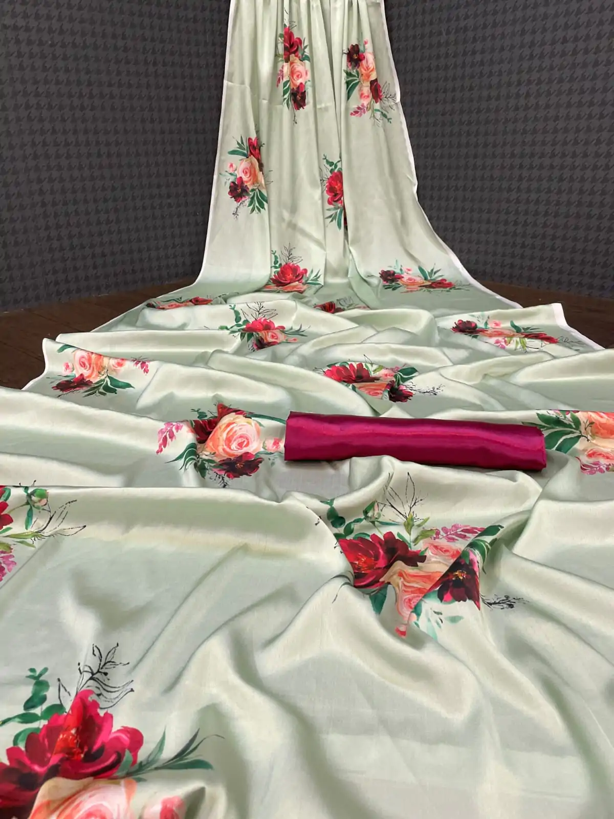 Veechis RUHI Cream Color Heavy Devsena Soft Silk Beautiful Digital Printed Saree Casual, Party Festive, Events. Expected Delivery 4-6 Working Days @1499 | Bollywood Sarees, Creative Sarees, Designer Sarees, Embroidered Sarees, Modern Digital sarees, Party Wear Sarees, Sarees