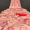 Aglow Light Peach Color Devsena Soft Silk Digital Printed Saree