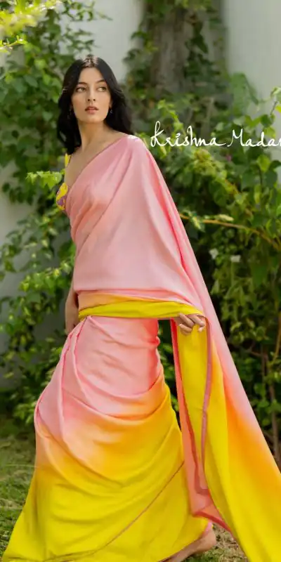 JM Krishna Madana Light Pink Color Satin Silk Blouse Digital Print Saree, Party Wear, Events, Festivals Expected Delivery 4-6 Working Days 1549/- | Bollywood Sarees, Creative Sarees, Designer Sarees, Embroidered Sarees, Ethnic Saree, Modern Digital sarees, Party Wear Sarees, Sarees