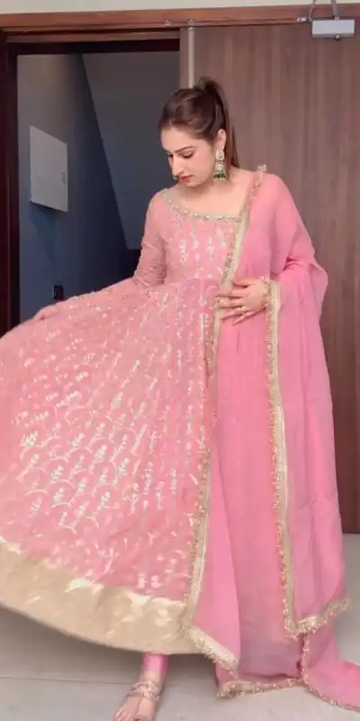 RTC 5701Pink Color Foix Georgette Thread With Sequence Salwar Suit Wedding, Party, Festive, Events Etc. Expected Delivery 4-6 Working Days @2349/- | Jump Suits, Casual Suits, Creative suits, Designer Suits, Palazzo Suits, Party Wear Suits, Patiala Suits, Salwar suit, Straight Suits