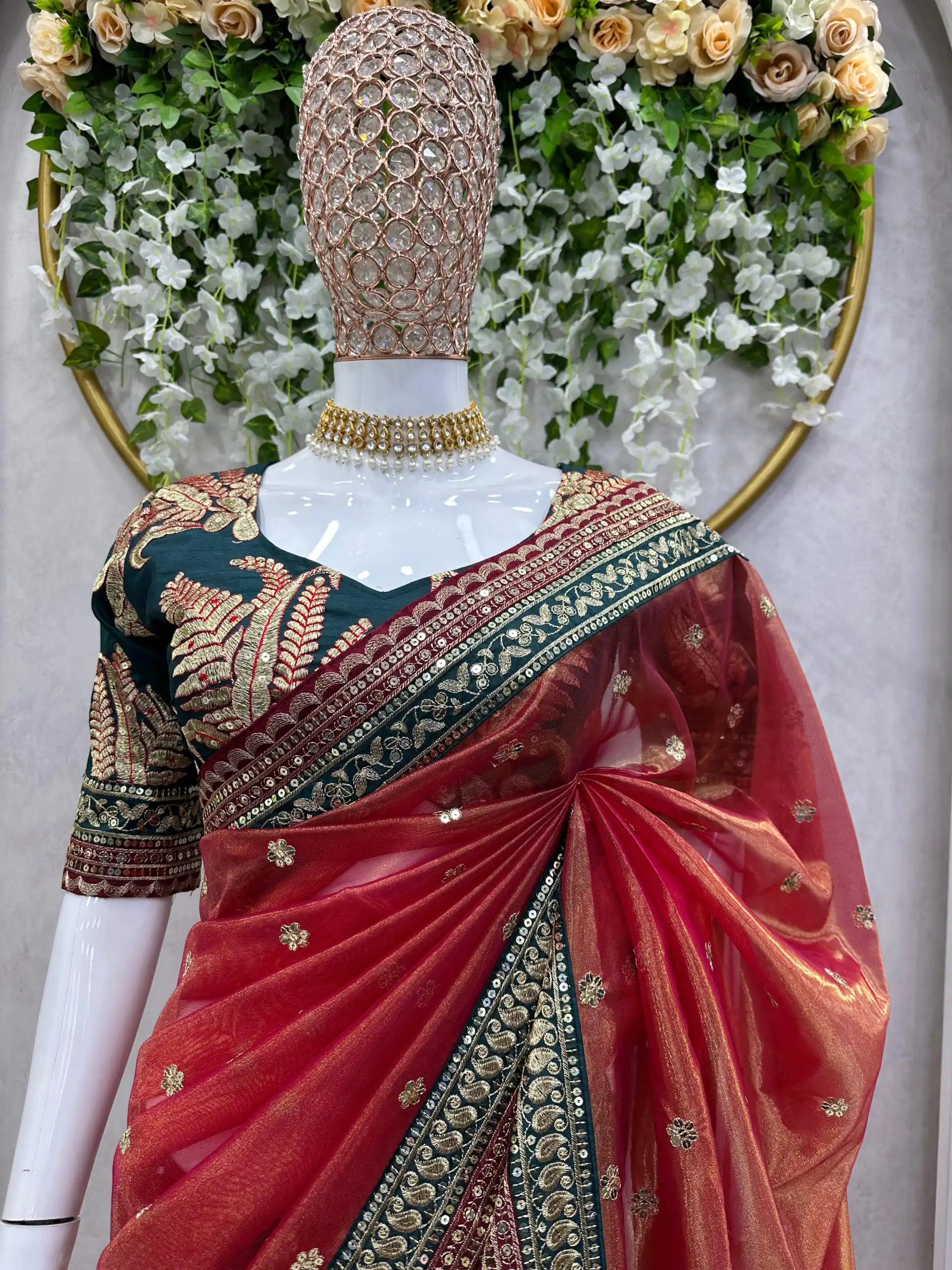 KD 470 Red Color Jimmy choo Thread & Sequence Work Saree Casual, Party, Wedding, Festive, Events Etc.  Expected Delivery  4-6 Working Days @2099/- Only | Bollywood Sarees, Creative Sarees, Designer Sarees, Embroidered Sarees, Ethnic Saree, Modern Digital sarees, Party Wear Sarees, Sarees