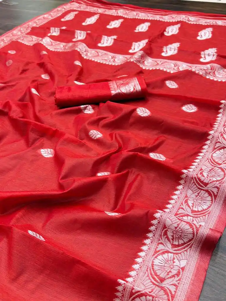 DDF 301 Red Color Soft Lichi Silk Ordinary Design Rich Pallu Saree Casual, Party Wear, Events, Festivals Etc. Expected Delivery 4-6 Working Days 1449/- | Bollywood Sarees, Creative Sarees, Designer Sarees, Embroidered Sarees, Ethnic Saree, Modern Digital sarees, Party Wear Sarees, Sarees