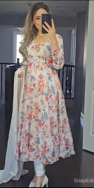 NF 1207 White color Faux Georgette Digital Printed Diamond Salwar Sui Casual, Wedding, Party, Festive, Events . Expected Delivery 4-6 Working Days @2199 | Jump Suits, Casual Suits, Creative suits, Designer Suits, Palazzo Suits, Party Wear Suits, Patiala Suits, Salwar suit, Straight Suits