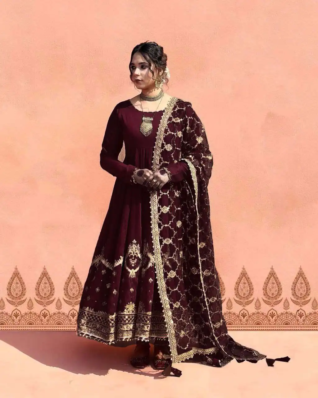  ZSR 3063 Maroon Color Georgette Embroidery Sequence Salwar Suit Casual, Wedding, Festive, Events Expected Delivery 4-6 Working Days @2049/- | Jump Suits, Casual Suits, Creative suits, Designer Suits, Palazzo Suits, Party Wear Suits, Patiala Suits, Salwar suit, Straight Suits