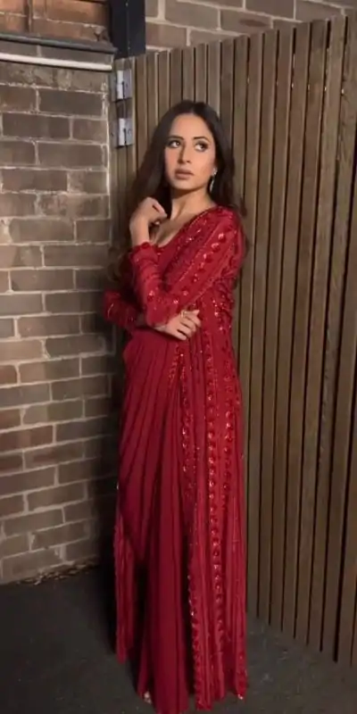 RTC 5715 Red Color Georgette Thread Sequence Work Saree Casual, Wedding, Party, Festive, Events. Expected Delivery 4-6 Working Days @1999/- | Bollywood Sarees, Creative Sarees, Designer Sarees, Embroidered Sarees, Ethnic Saree, Modern Digital sarees, Party Wear Sarees, Sarees