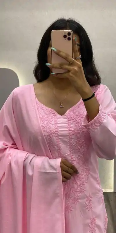 BE 125 Baby Pink Color Maslin Thread Embroidery Salwar Suit Wedding, Party, Festive events, etc. Expected Delivery 4-6 Working Days @1849/- | Casual Suits, Creative suits, Designer Suits, Palazzo Suits, Party Wear Suits, Patiala Suits, Salwar suit, Straight Suits