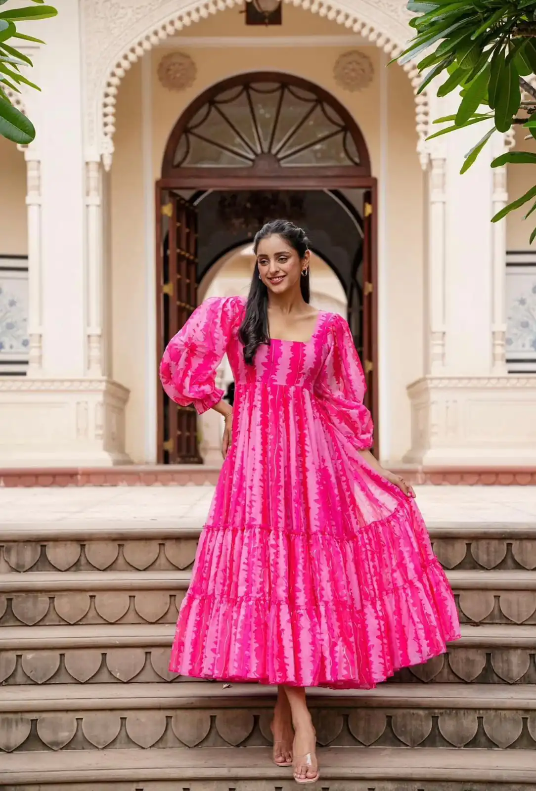 SRK 5048 Pink Color Heavy Faux Georgette Digital Print Salwar Suit Wedding, Party, Festive, Events Expected Delivery 4-6 Working Days @ 1549/- | Jump Suits, Casual Suits, Creative suits, Designer Suits, Palazzo Suits, Party Wear Suits, Patiala Suits, Salwar suit, Straight Suits