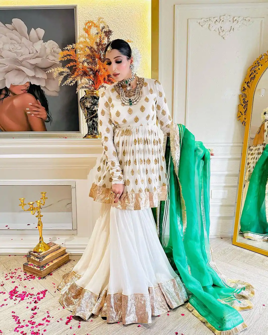 NSR 810 White Color Faux Georgette Embroidery Salwar Suit Casual, Party Festive, Events Etc. Expected Delivery 4-6 Working Days @2299/ | Jump Suits, Casual Suits, Creative suits, Designer Suits, Palazzo Suits, Party Wear Suits, Patiala Suits, Salwar suit, Straight Suits