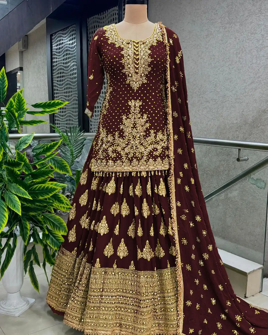 NSR 806 Maroon Color Pure Chinnon Silk Embroidery Lehenga Choli Casual, Party Festive, Events Etc. Expected Delivery 4-6 Working Days @2199/- | Bollywood Lehenga, Creative Lehenga, Designer Lehenga, Embroidered Lehenga, Lehenga, Party Wear Lehenga, Straight Suits