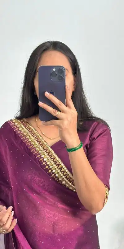 ST 470 Purple Color Burberry Foil And Zari Embroidery Work Saree Casual, Wedding, Party, Festive, Events Etc. Expected Delivery 4-6 Working Days @1799/- | Bollywood Sarees, Creative Sarees, Designer Sarees, Embroidered Sarees, Ethnic Saree, Modern Digital sarees, Party Wear Sarees, Sarees