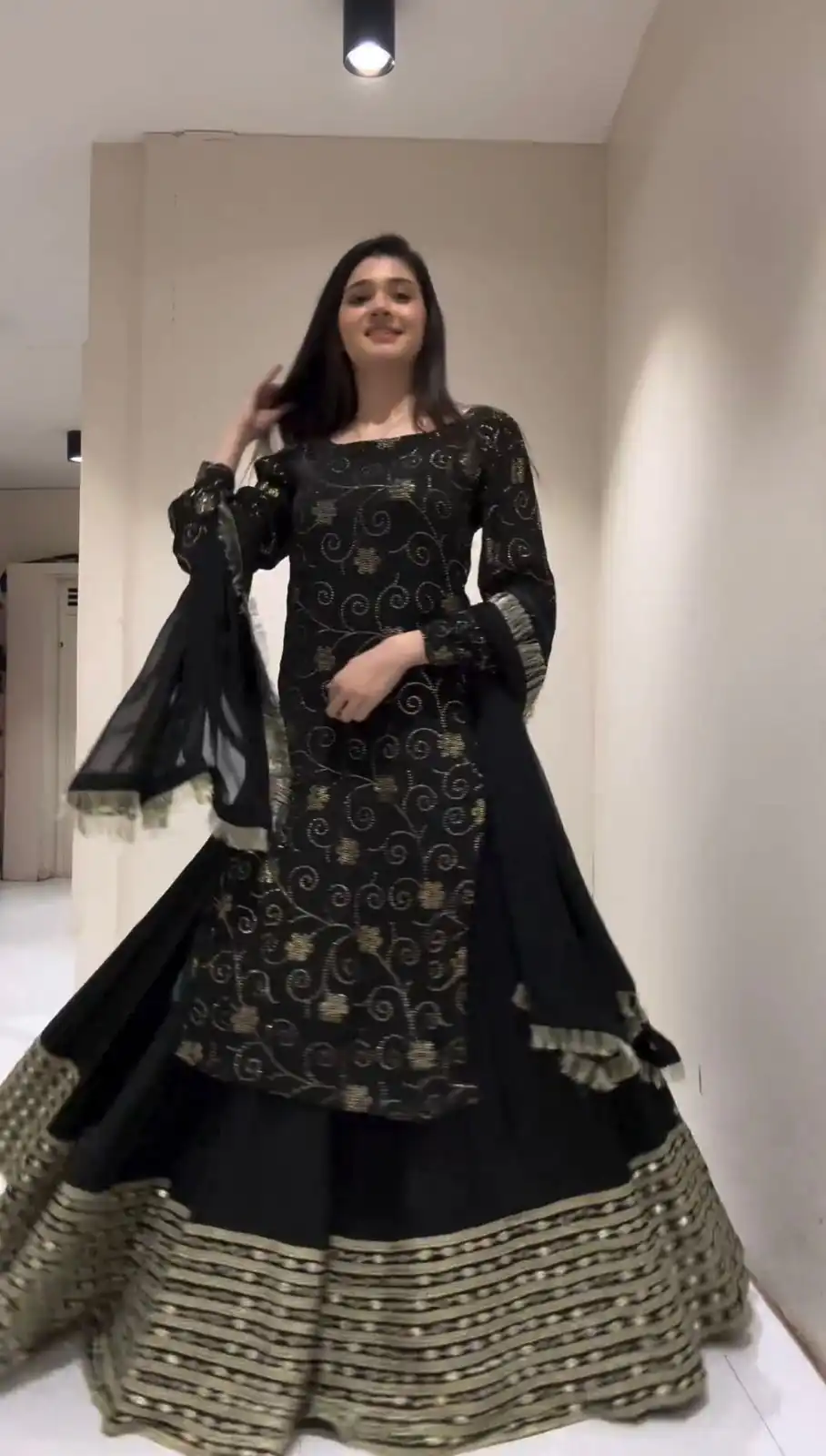 RTC 6469 Black Color Foix Georgette Thread With Sequence Lehenga Choli Wedding, Party, Festive, Events Etc.   Expected Delivery 4-6 Working Days @1999/- | Bollywood Lehenga, Creative Lehenga, Designer Lehenga, Embroidered Lehenga, Lehenga, Party Wear Lehenga