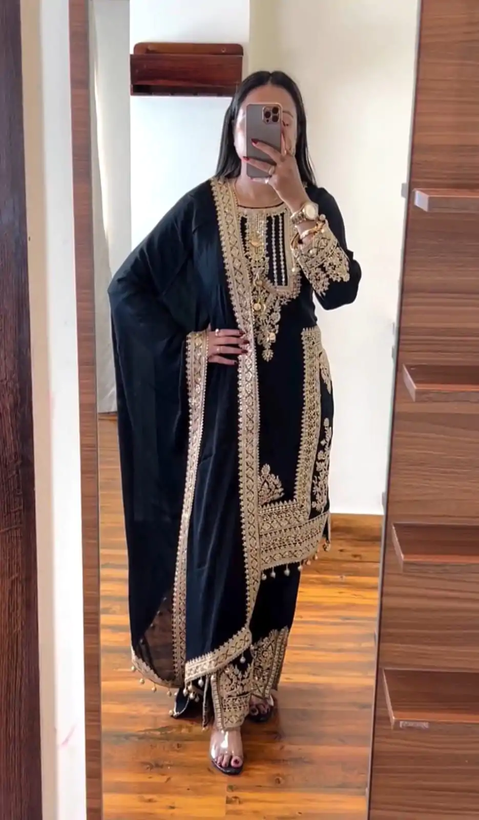 VLM 176 Black Color Georgette Embroidery Sequence Salwar Suit Wedding, Party, Festive, Events Expected Delivery 4-6 Working Days @ 2099/- Only | Casual Suits, Creative suits, Designer Suits, Party Wear Suits, Salwar suit, Straight Suits