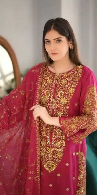 ZF 369 Pink Color Faux Georgette Embroidery Sequence Work Salwar Suit Casual, Wedding, Party, Events Etc. Expected Delivery 4-6 Working Days 2149/- | Jump Suits, Casual Suits, Creative suits, Designer Suits, Palazzo Suits, Party Wear Suits, Patiala Suits, Salwar suit, Straight Suits