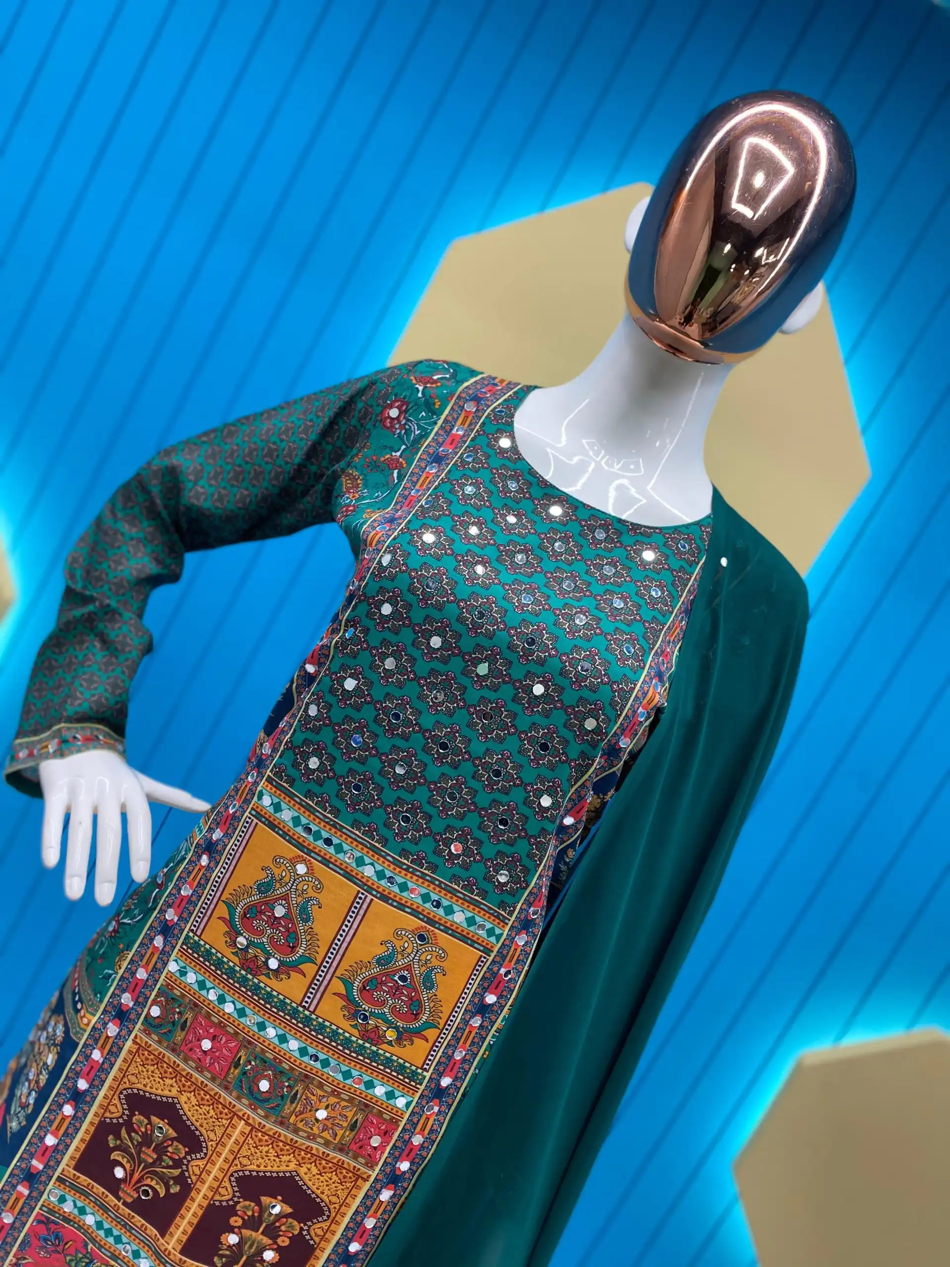  LG 1848 Green Color Maslin Printed And Real Mirror Salwar Suit Casual, Wedding, Festive, Events Expected Delivery 4-6 Working Days @1949/- | Casual Suits, Creative suits, Designer Suits, Palazzo Suits, Party Wear Suits, Patiala Suits, Salwar suit, Straight Suits