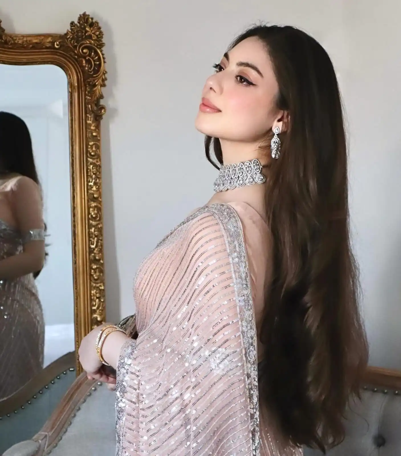 JR 590 Peach Color Georgette Embroidery Sequence work Sequence lace Casual, Wedding, Festive, Events . Expected Delivery  4-6 Working Days @1699/- | Bollywood Sarees, Creative Sarees, Designer Sarees, Embroidered Sarees, Ethnic Saree, Modern Digital sarees, Party Wear Sarees, Sarees