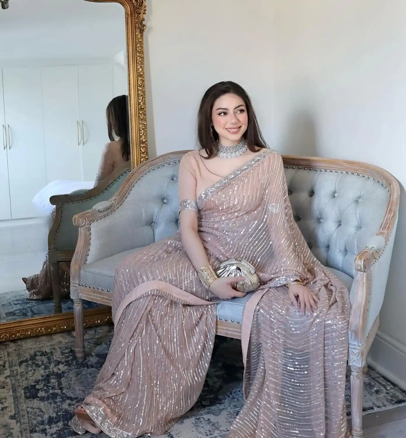 JR 590 Peach Color Georgette Embroidery Sequence work Sequence lace Casual, Wedding, Festive, Events . Expected Delivery  4-6 Working Days @1699/- | Bollywood Sarees, Creative Sarees, Designer Sarees, Embroidered Sarees, Ethnic Saree, Modern Digital sarees, Party Wear Sarees, Sarees