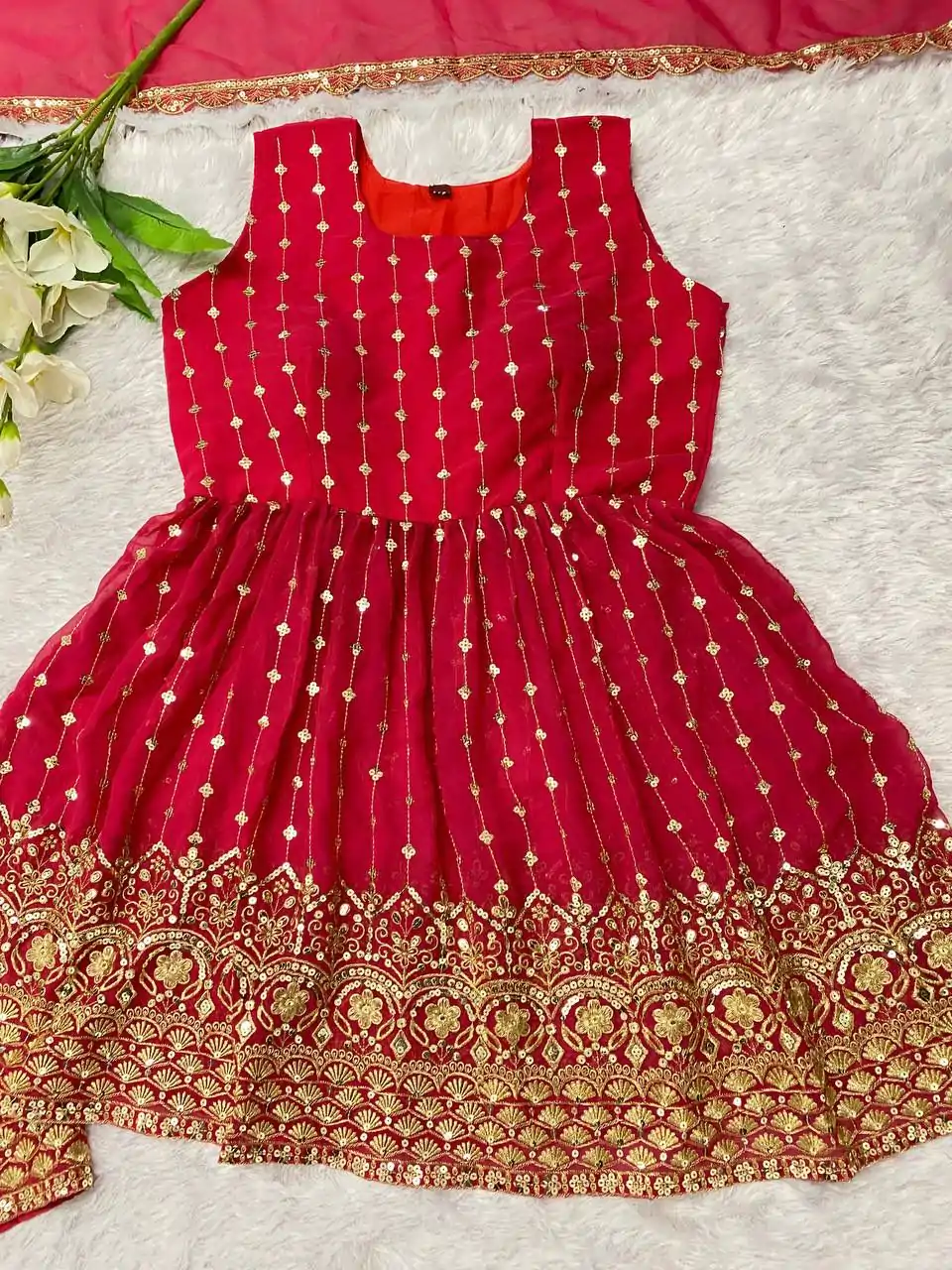   DC G52 Red Color Georgette Sequence Embroidery Gown Casual, Wedding, Party, Festive, Events Etc. Expected Delivery 4-6 Working Days @2499/- | Jump Suits, Casual Suits, Creative suits, Designer Suits, Palazzo Suits, Party Wear Suits, Patiala Suits, Salwar suit, Straight Suits