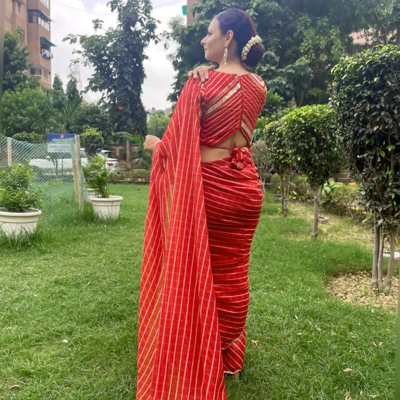 SF 257 Red Color Soft Georgette Digital Leheriya Printed Saree Casual Wedding ,Festive ,Events Etc. Expected Delivery 4-6 Working Days @1899/- | Bollywood Sarees, Creative Sarees, Designer Sarees, Embroidered Sarees, Ethnic Saree, Modern Digital sarees, Party Wear Sarees, Sarees