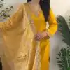 VLM 172 Yellow color Georgette Embroidery Full Sleeves Salwar Suit Casual, Wedding, Party, Festive, Events . Expected Delivery  4-6 Working Days @1999/- | Jump Suits, Casual Suits, Creative suits, Designer Suits, Palazzo Suits, Party Wear Suits, Patiala Suits, Salwar suit, Straight Suits