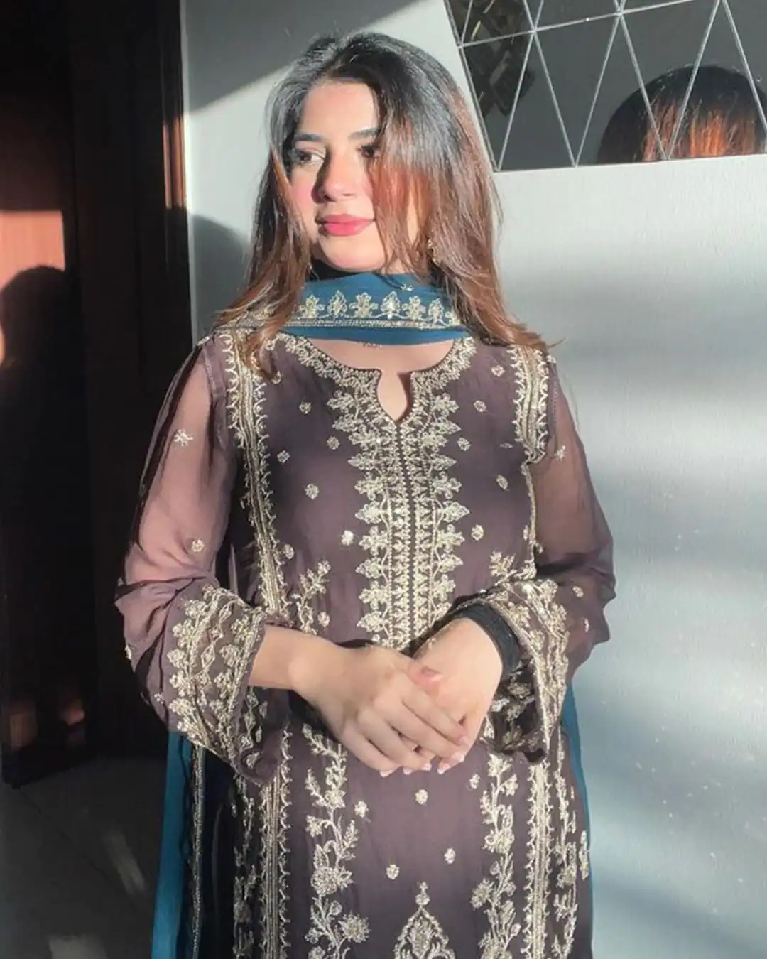 SSR 466 White Chinnon Silk Embroidery Sequins Sharara Suit Wedding, Party, Festive, Events Etc.   Expected Delivery 4-6 Working Days @1999/- | Casual Suits, Creative suits, Designer Suits, Palazzo Suits, Party Wear Suits, Salwar suit, Straight Suits
