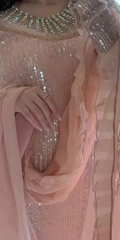 VLM 187 Peach color Georgette Embroidery Real Mirror SAlwar Suit Casual, Wedding, Party, Festive, Events . Expected Delivery 4-6 Working Days @2049/- | Jump Suits, Casual Suits, Creative suits, Designer Suits, Palazzo Suits, Party Wear Suits, Patiala Suits, Salwar suit, Straight Suits