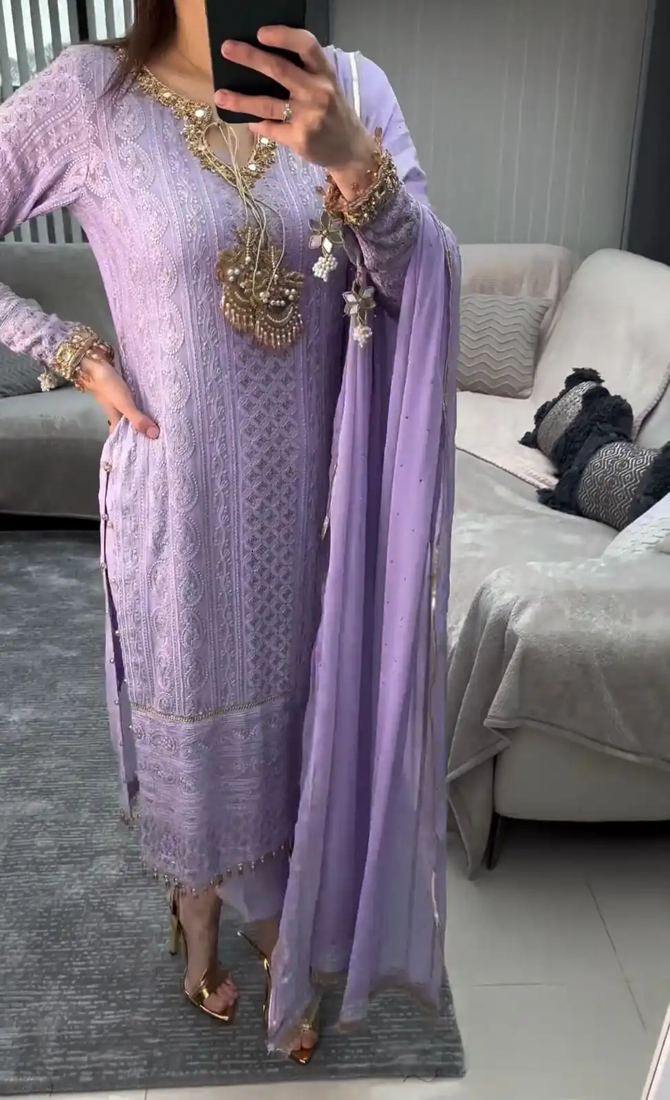 AD156 Violet Color Chinon Silk Embroidery Sequence Salwar Suit Wedding, Party, Festive, Events Expected Delivery 4-6 Working Days @ 2199/- | Casual Suits, Creative suits, Designer Suits, Palazzo Suits, Party Wear Suits, Patiala Suits, Salwar suit, Straight Suits