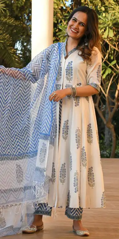 DDH HINA WHITE Color Viscose Cotton Printed Work Salwar Suit Casual, Party, Wedding, Festive, Events Etc.  Expected Delivery 4-6 Working Days @1669/- | Casual Suits, Creative suits, Designer Suits, Palazzo Suits, Party Wear Suits, Patiala Suits, Salwar suit, Straight Suits