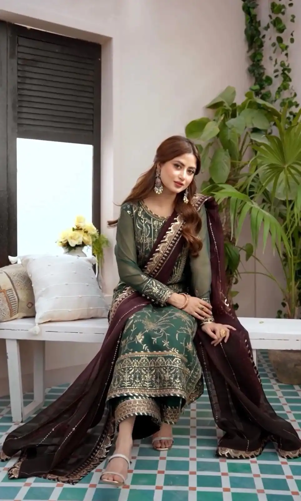NF 1208 Green color Faux Georgette Embroidery Salwar Suit Casual, Wedding, Party, Festive, Events . Expected Delivery  4-6 Working Days @2049 | Jump Suits, Casual Suits, Creative suits, Designer Suits, Palazzo Suits, Party Wear Suits, Patiala Suits, Salwar suit, Straight Suits