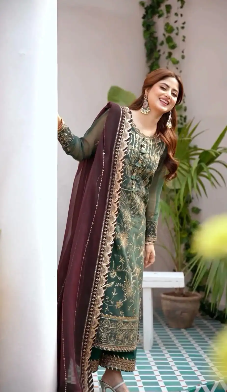 NF 1208 Green color Faux Georgette Embroidery Salwar Suit Casual, Wedding, Party, Festive, Events . Expected Delivery  4-6 Working Days @2049 | Jump Suits, Casual Suits, Creative suits, Designer Suits, Palazzo Suits, Party Wear Suits, Patiala Suits, Salwar suit, Straight Suits