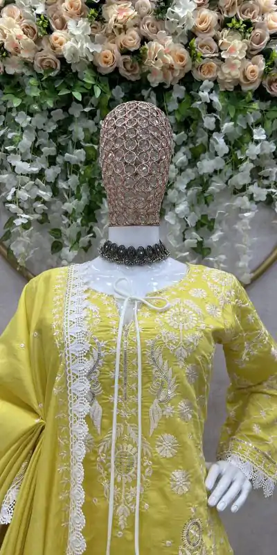 RTC 5703 Mustard Color Maslin silk Thread Work Salwar Suit Casual, Wedding, Party, Festive, Events. Expected Delivery 4-6 Working Days @2099/- | Casual Suits, Creative suits, Designer Suits, Palazzo Suits, Party Wear Suits, Patiala Suits, Salwar suit, Straight Suits