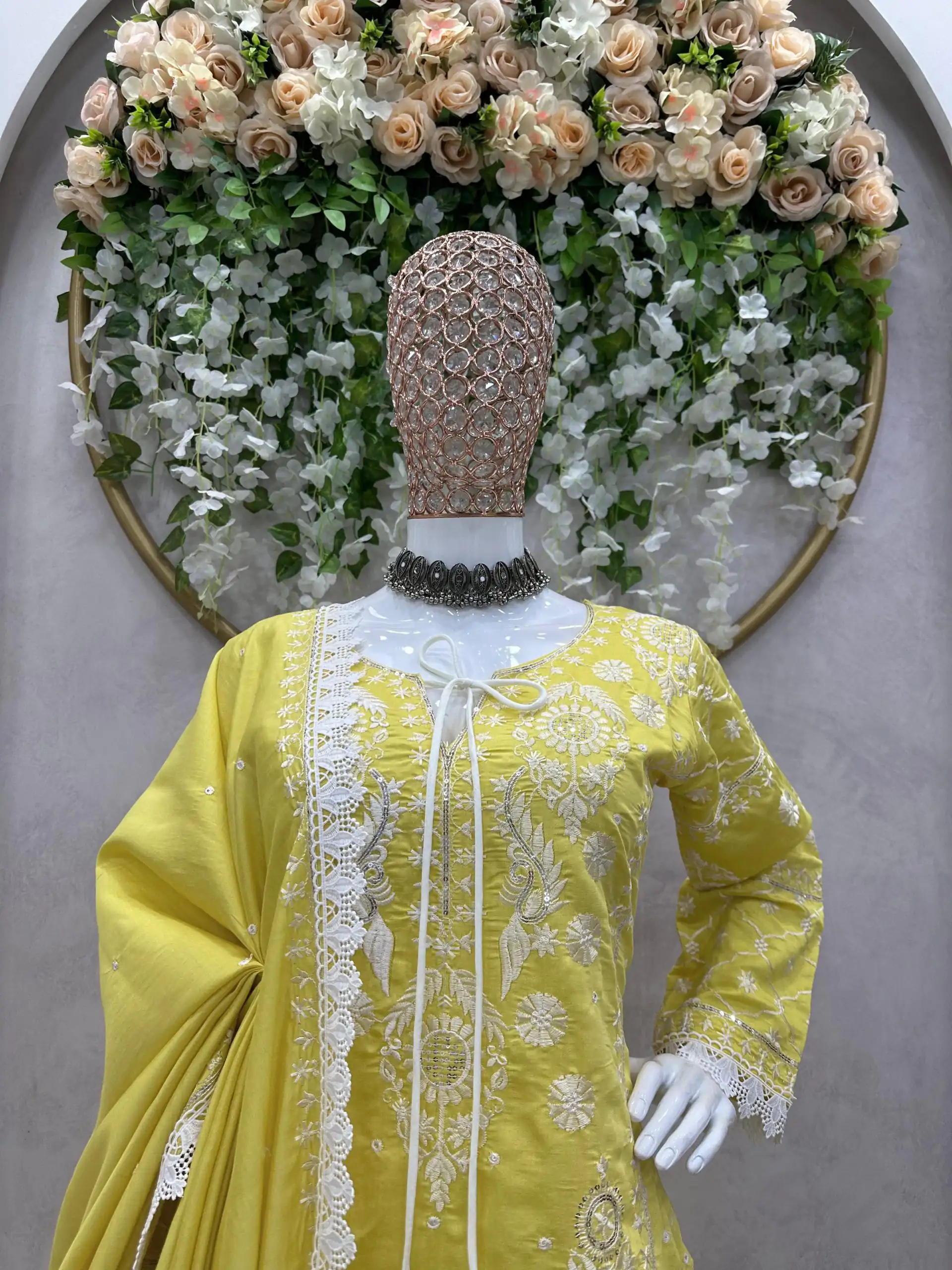 RTC 5703 Mustard Color Maslin silk Thread Work Salwar Suit Casual, Wedding, Party, Festive, Events. Expected Delivery 4-6 Working Days @2099/- | Casual Suits, Creative suits, Designer Suits, Palazzo Suits, Party Wear Suits, Patiala Suits, Salwar suit, Straight Suits
