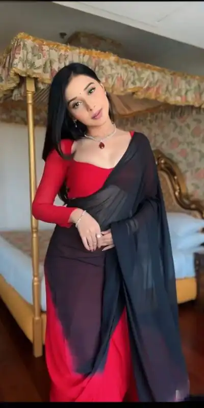  SC 274 Black & Red Color Pure Soft Georgette Silk Design All Over Saree , Party Wear, Events, Festivals Expected Delivery 4-6 Working Days 1599/- | Bollywood Sarees, Creative Sarees, Designer Sarees, Embroidered Sarees, Ethnic Saree, Modern Digital sarees, Party Wear Sarees, Sarees