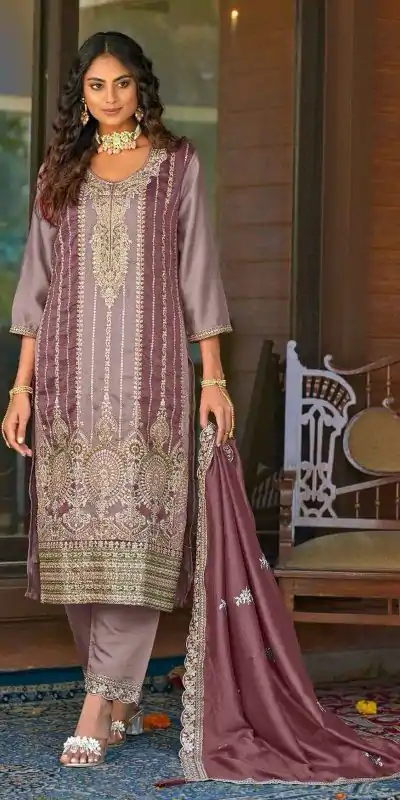 FC MARIA 1083 Brown Color Vichitra Embroidery Codding Sequence Salwar Suit Wedding, Party, Festive events, etc.  Expected Delivery  4-6 Working Days @2099/- | Jump Suits, Casual Suits, Creative suits, Designer Suits, Palazzo Suits, Party Wear Suits, Patiala Suits, Salwar suit, Straight Suits