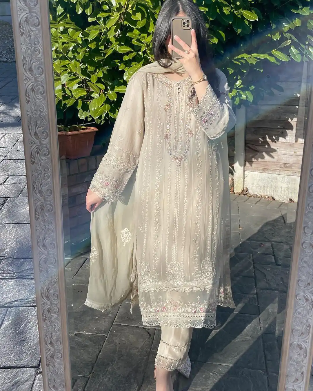 LG 1842 Light Grey Color Georgette Sequence Embroidery Salwar Suit Casual, Wedding, Festive, Events Expected Delivery 4-6 Working Days @2049/- | Jump Suits, Casual Suits, Creative suits, Designer Suits, Palazzo Suits, Party Wear Suits, Patiala Suits, Salwar suit, Straight Suits