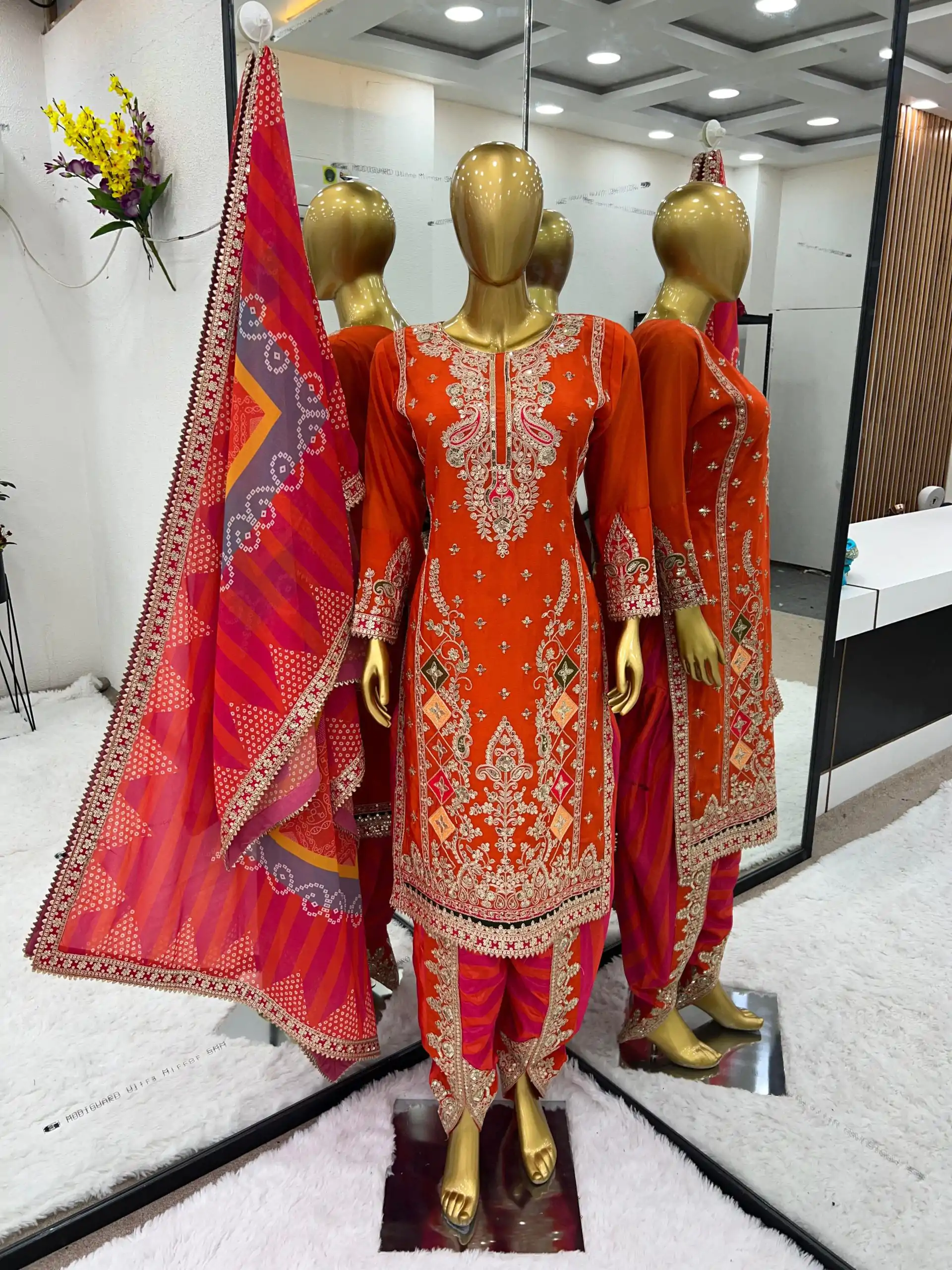 SR 1619 Red Color Heavy Chinnon Embroidery Sequence Sharara Suit Wedding, Party, Festive, Events Etc. Expected Delivery 4-6 Working Days @2449 | Casual Suits, Creative suits, Designer Suits, Palazzo Suits, Party Wear Suits, Salwar suit, Straight Suits