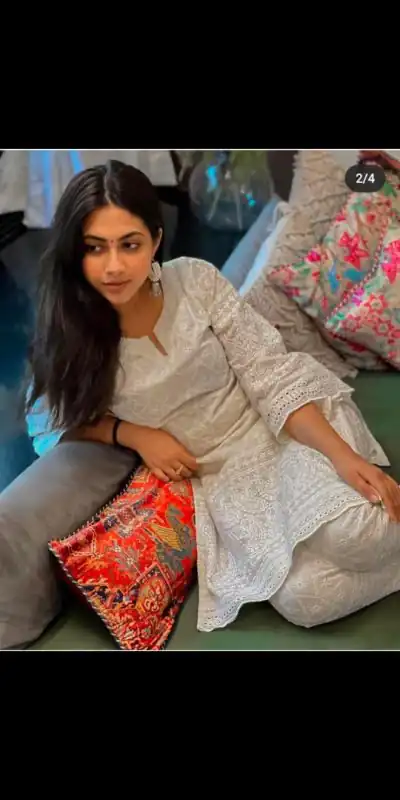 MF 314 White Color Heavy Cotton Chicken Embroidery Work Kurti Wedding, Party, Festive, Events Etc. Expected Delivery 4-6 Working Days @1499/- | Bollywood Kurti, Creative Kurtis, Designer Kurti, Kurti, Party Wear Kurti, Selfie Kurti