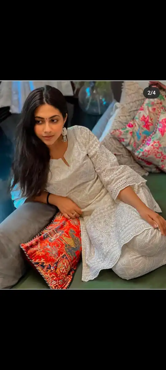 MF 314 White Color Heavy Cotton Chicken Embroidery Work Kurti Wedding, Party, Festive, Events Etc.   Expected Delivery 4-6 Working Days @1499/- | Bollywood Kurti, Creative Kurtis, Designer Kurti, Kurti, Party Wear Kurti, Selfie Kurti