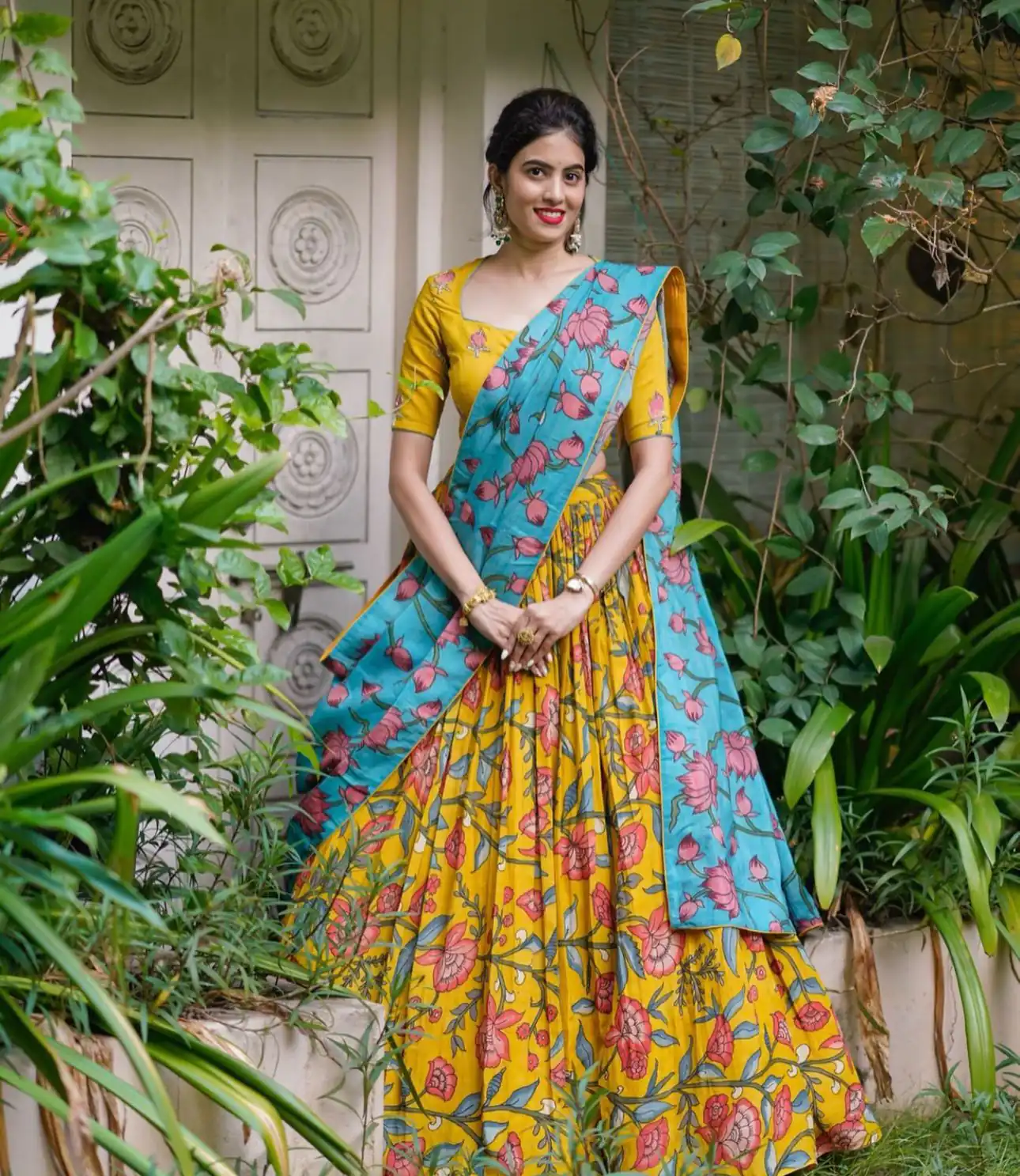 PC 380 Yellow Color Chant Crepe Kalamkari Printed Lehenga Choli Casual, Party Wear, Events, Festivals Wear Expected Delivery 4-6 Working Days @2099/- | Bollywood Lehenga, Creative Lehenga, Designer Lehenga, Embroidered Lehenga, Lehenga, Party Wear Lehenga