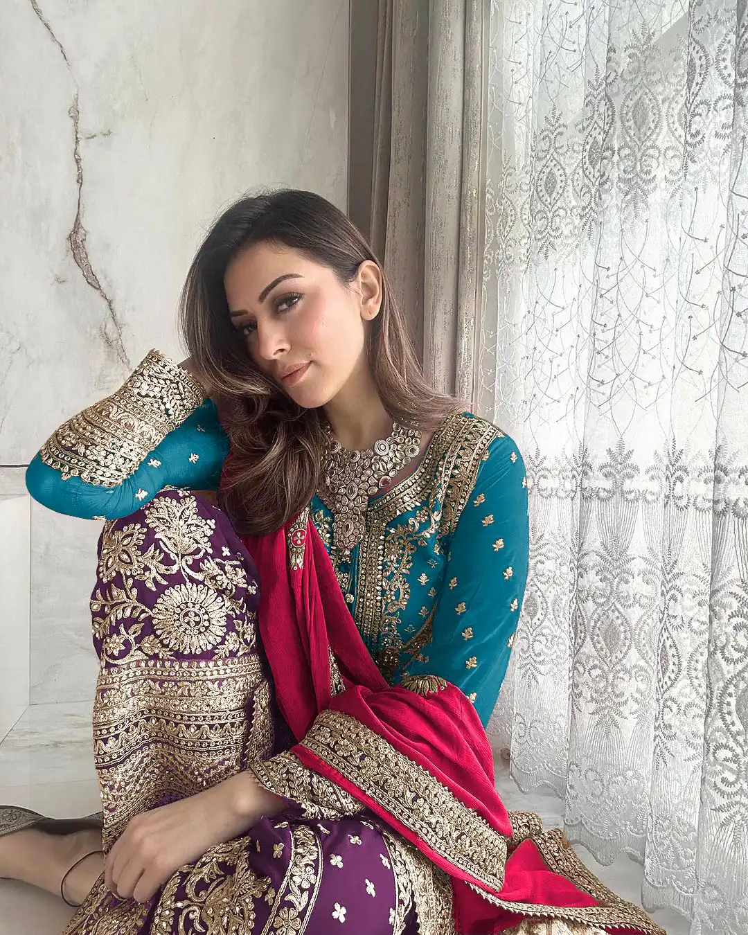 SSR 447 Blue Color Georgette Embroidery Salwar Suit Wedding, Party, Festive, Events Expected Delivery 4-6 Working Days @ 2249/- Only | Casual Suits, Creative suits, Designer Suits, Party Wear Suits, Salwar suit, Straight Suits