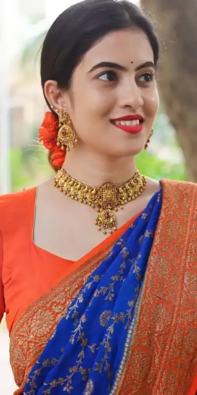 ES 8153 Blue Color Soft Lichi Silk Beautiful Design Work Saree Casual, Wedding, Party, Festive, Events Etc. Expected Delivery 4-6 Working Days @1499/- | Bollywood Sarees, Creative Sarees, Designer Sarees, Embroidered Sarees, Ethnic Saree, Modern Digital sarees, Party Wear Sarees, Sarees
