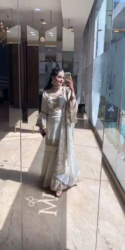 NSR 797 White Color Faux Georgette Embroidery Work Salwar Suit Casual, Party Festive, Events Etc. Expected Delivery 4-6 Working Days @2099/ | Jump Suits, Casual Suits, Creative suits, Designer Suits, Palazzo Suits, Party Wear Suits, Patiala Suits, Salwar suit, Straight Suits