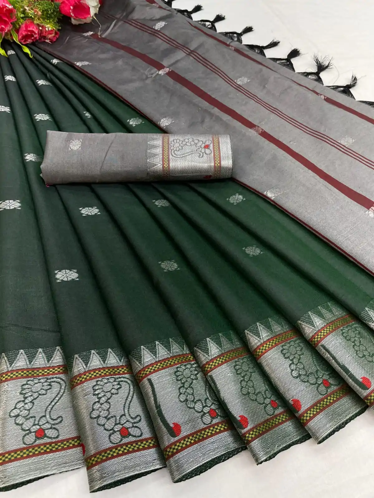 SC Plathian silk Green Color Soft Lichi Silk Silver Zari Design Saree , Party Wear, Events, Festivals Expected Delivery 4-6 Working Days 1499/- | Bollywood Sarees, Creative Sarees, Designer Sarees, Embroidered Sarees, Ethnic Saree, Modern Digital sarees, Party Wear Sarees, Sarees
