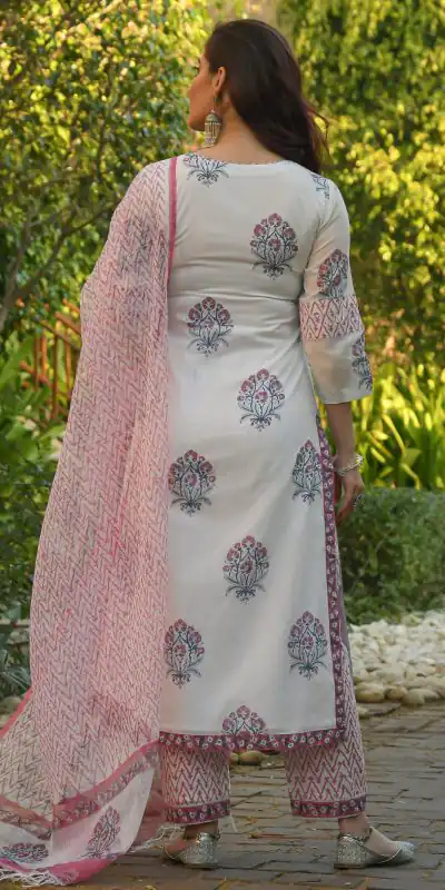 DDH ADYA WHITE Color Viscose Cotton Printed Work Salwar Suit Casual, Party, Wedding, Festive, Events Etc. Expected Delivery 4-6 Working Days @1649/- | Casual Suits, Creative suits, Designer Suits, Palazzo Suits, Party Wear Suits, Patiala Suits, Salwar suit, Straight Suits